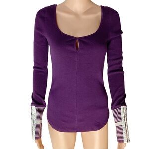 EUC Free People Thermal Waffle Round Neck Top Medium